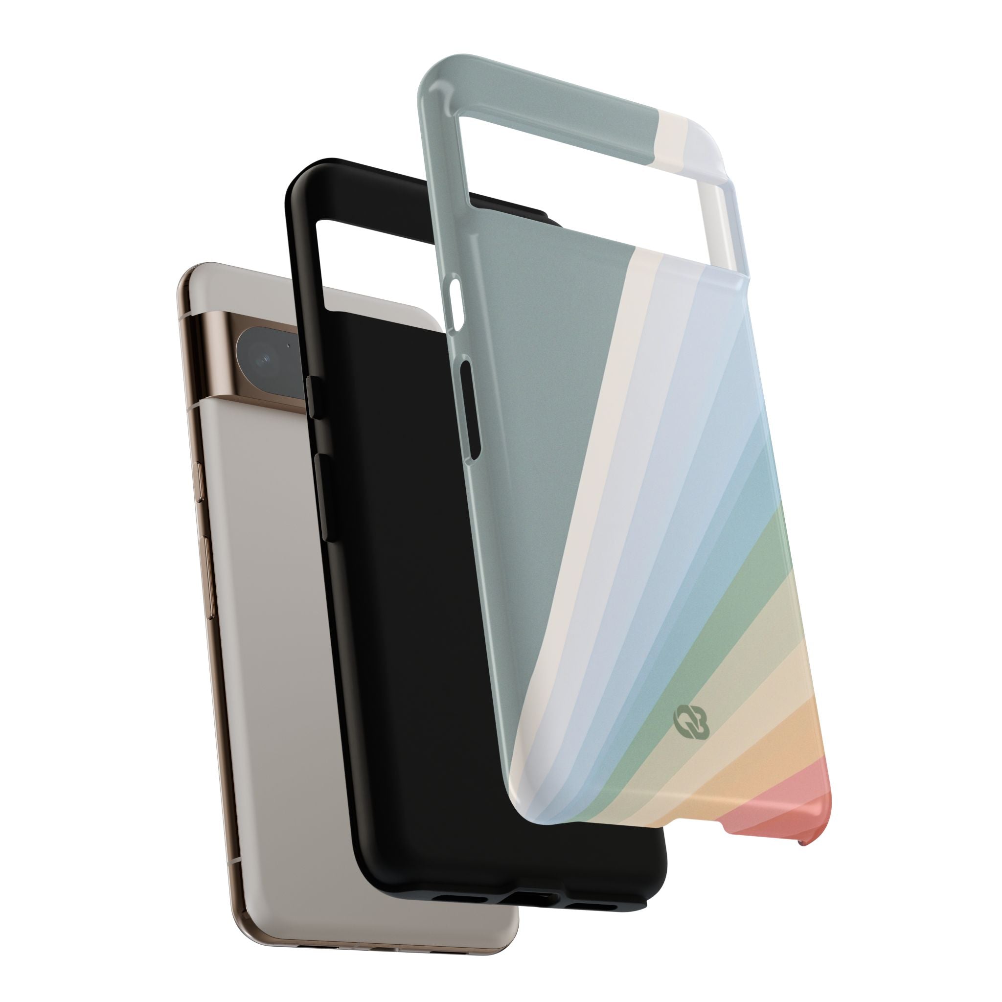 Green Tough Phone Case for Google Pixel - Sage Prism Beam