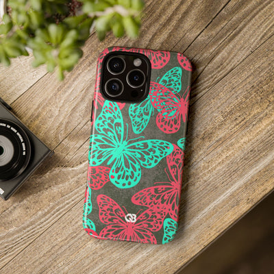 Electric Papillon · Tough Phone Case for iPhone · Pink