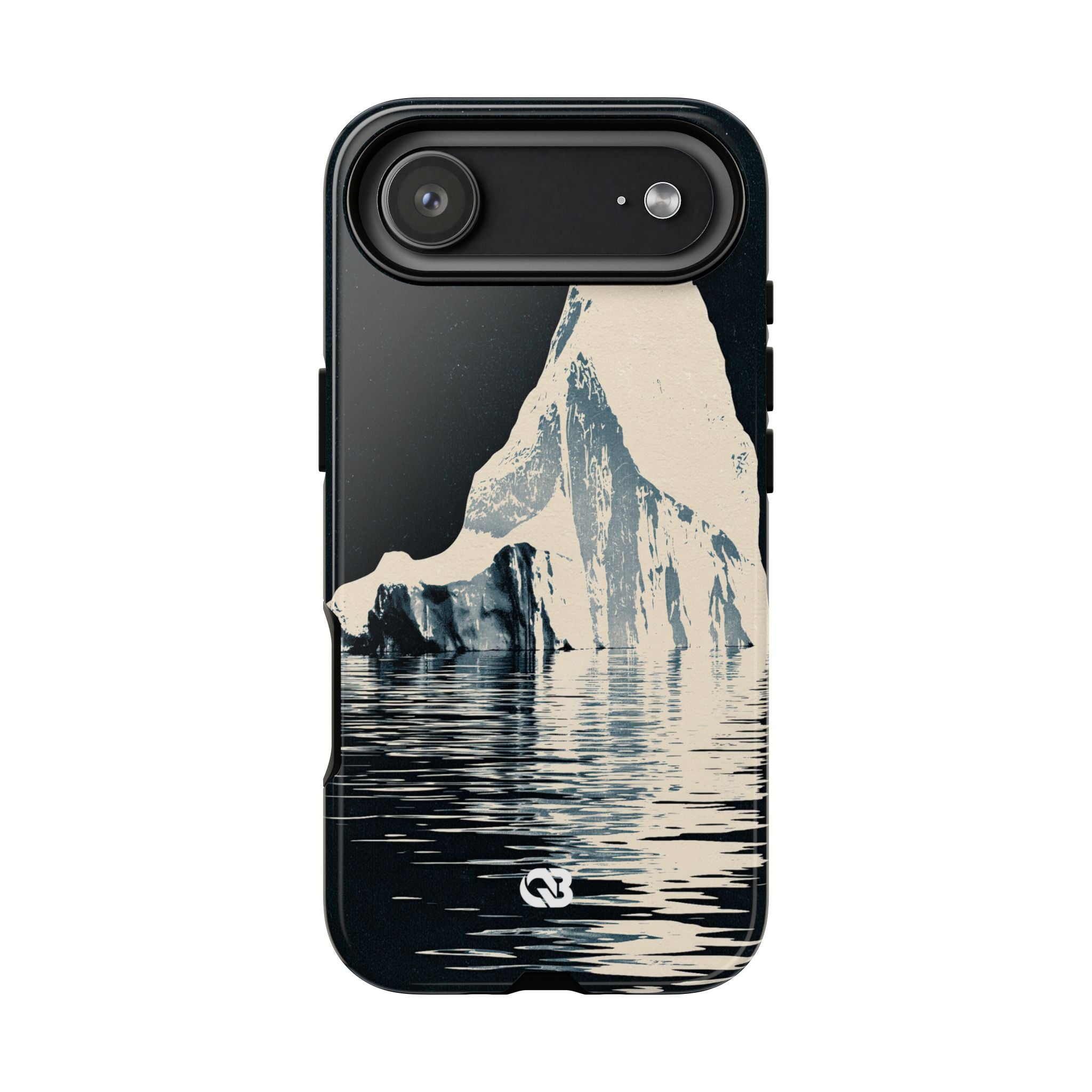 Blue Tough Phone Case for iPhone - Frozen Navy Monolith