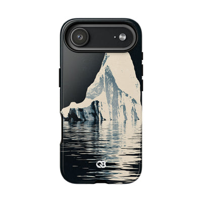 Blue Tough Phone Case for iPhone - Frozen Navy Monolith