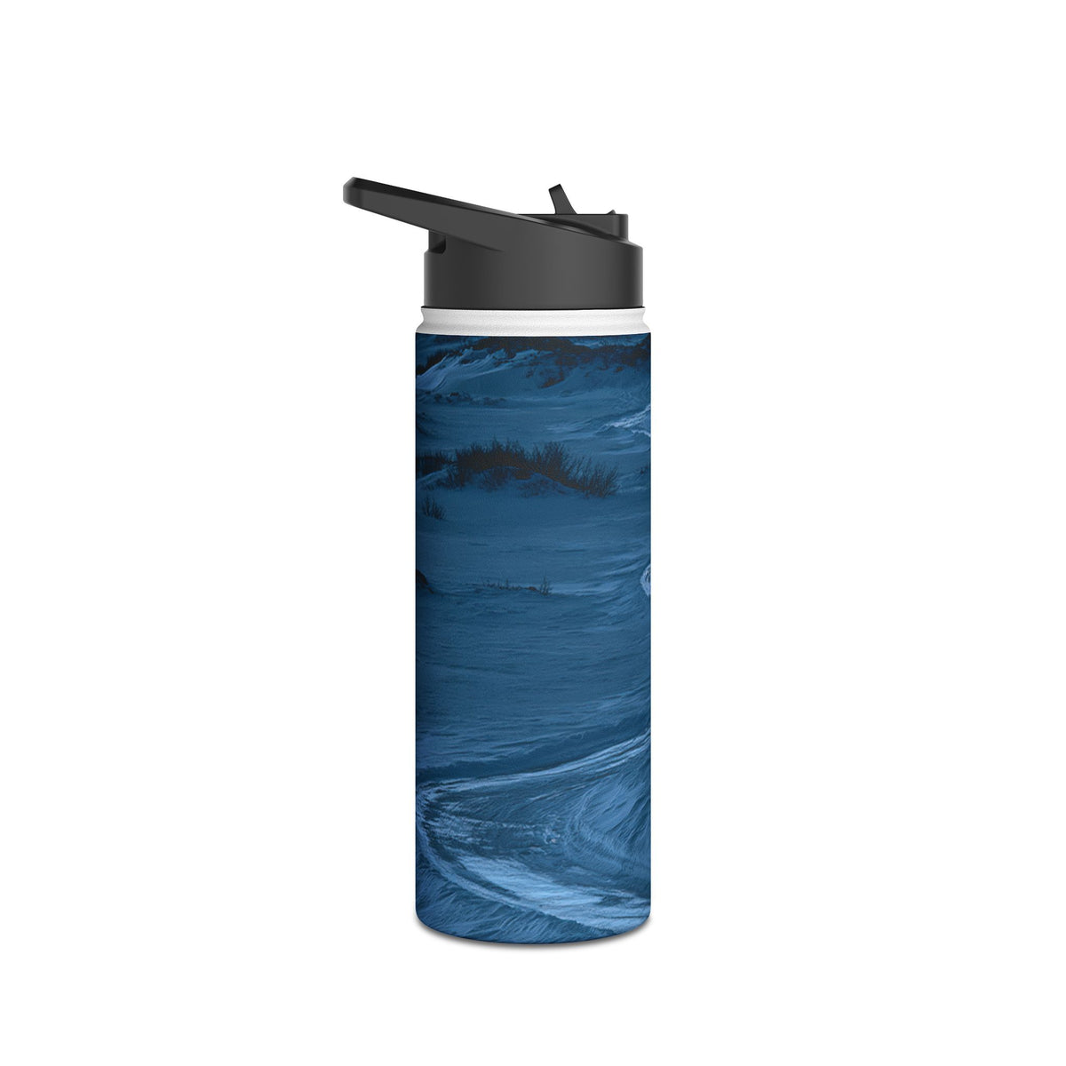 Arctic Moon Drift · Insulated Water Bottle · Blue