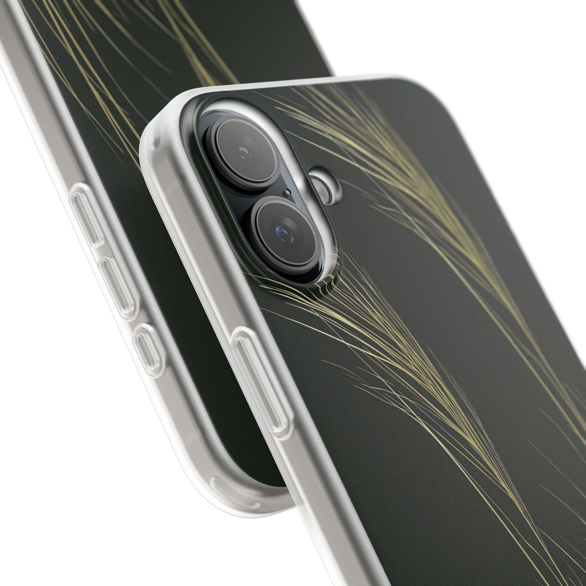 Green Lite Phone Case for iPhone - Midnight Gilded Grass