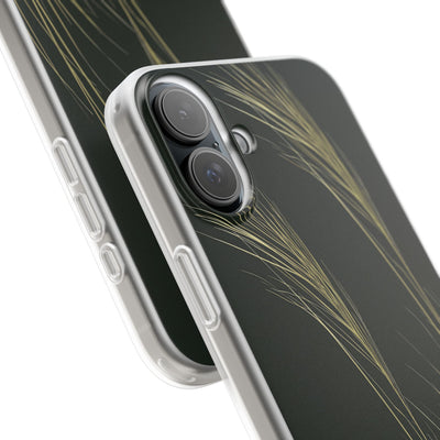 Green Lite Phone Case for iPhone - Midnight Gilded Grass