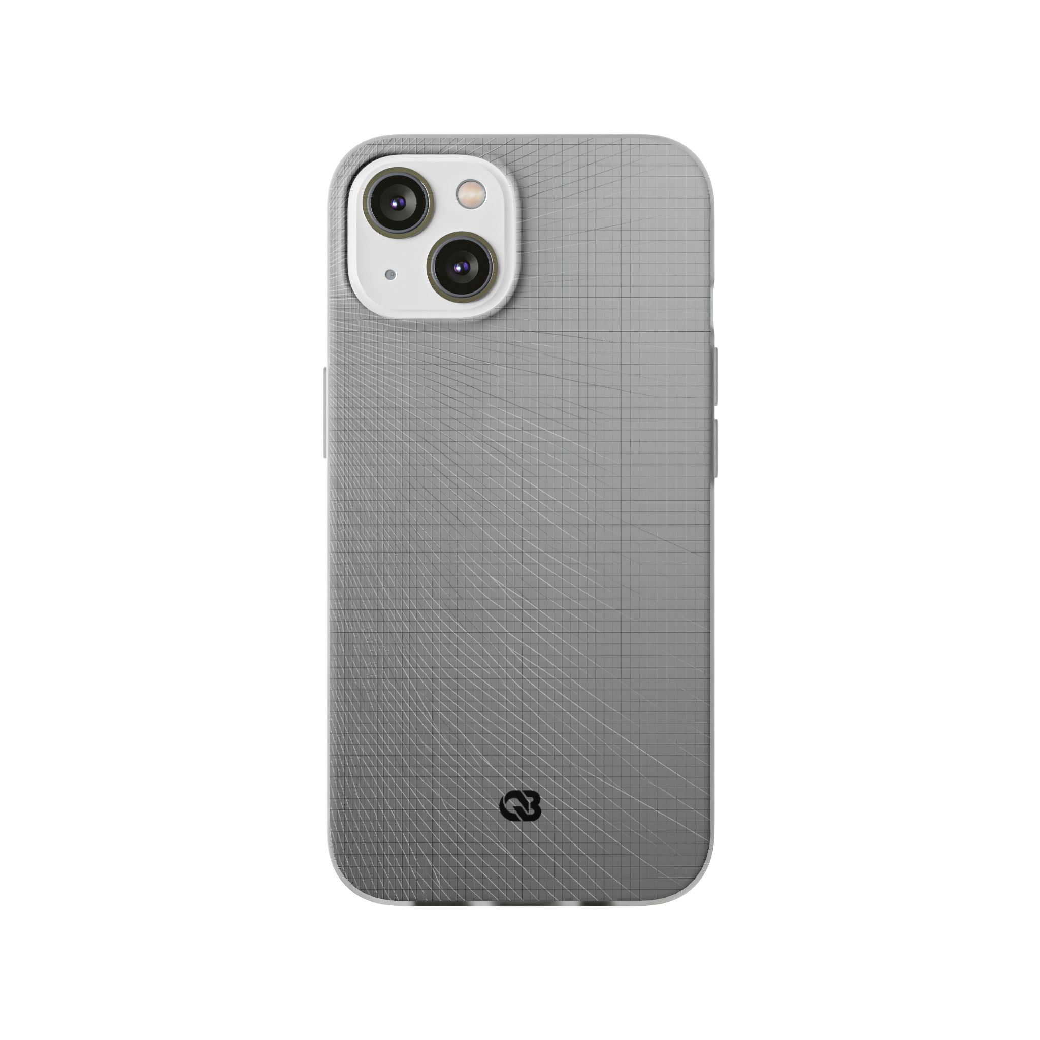 Grey Lite Phone Case for iPhone - Chrome Mesh Warp