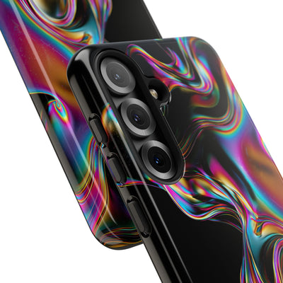 Purple Tough Phone Case for Samsung - Liquid Neon Chrome
