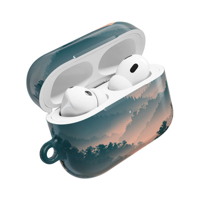 Misty Pine Summit · Hard Case for AirPods & AirPods Pro · Green