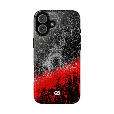 Crimson Noir Drip · Tough Phone Case for iPhone · Black