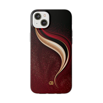 Gilded Crimson Flow · Lite Phone Case for iPhone ·  Red