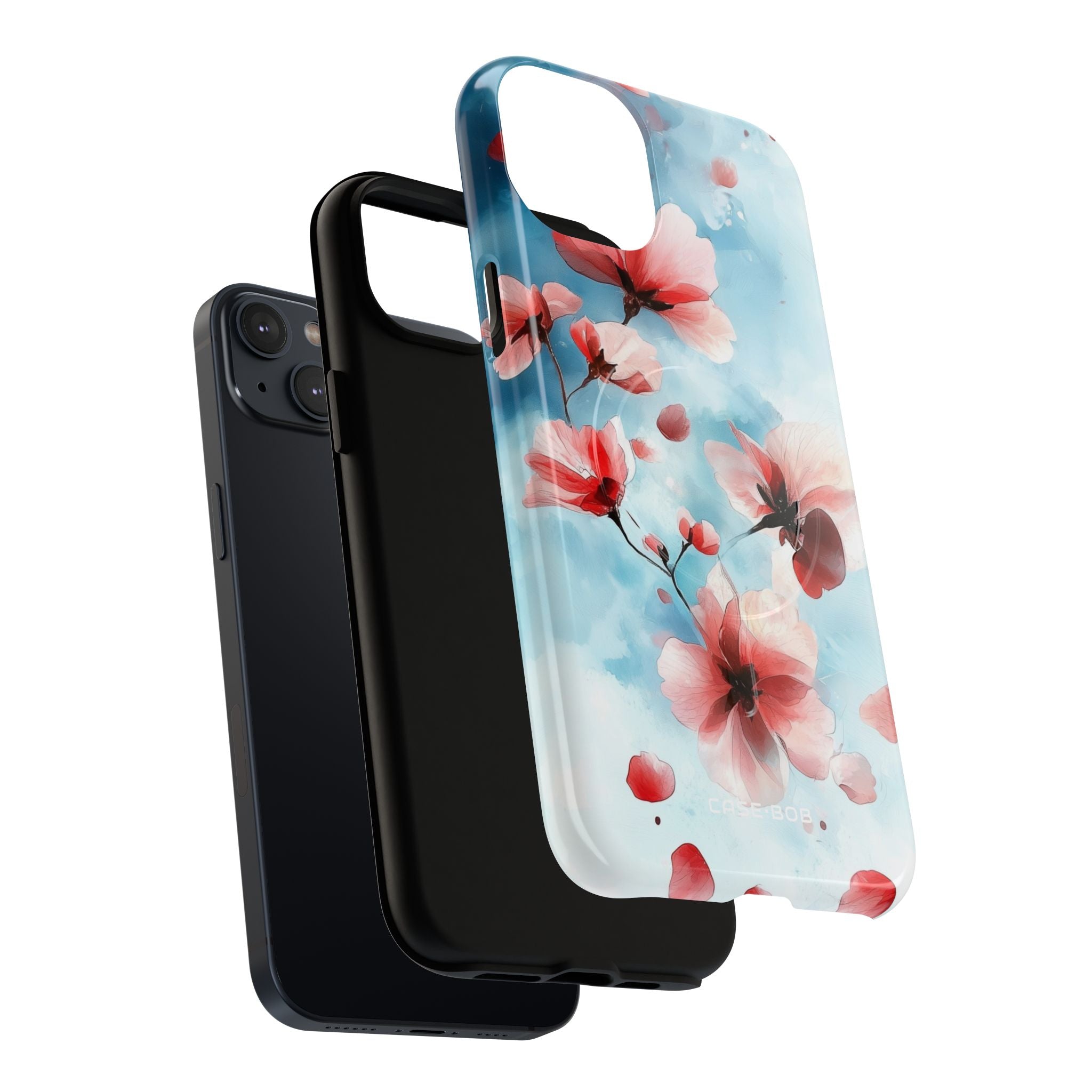 Pink Blossom Drift iPhone 14 Plus Case - Tough+