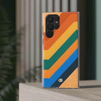 Retro Ridge Lines · Soft Phone Case for Samsung