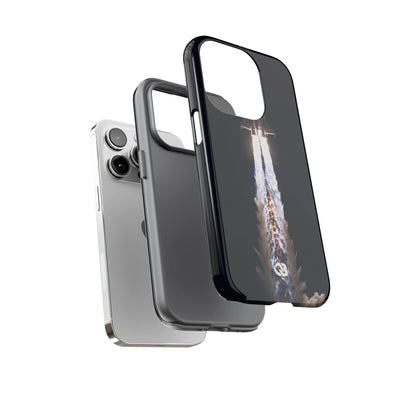 Obsidian Rocket Ascent · Tough Phone Case for iPhone