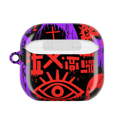 Underground Cyber Glyphs · Hard Case for AirPods & AirPods Pro · Black
