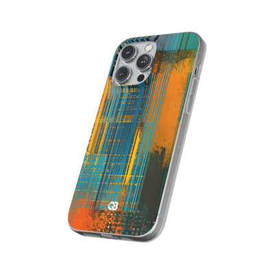 Cyber Glitch Stream · Lite Phone Case for iPhone ·  Teal