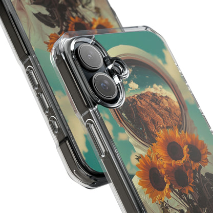 Sunflower Astronaut iPhone 16 Plus Case - Impact