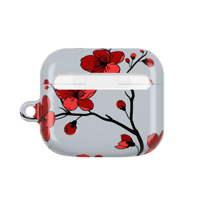 Scarlet Plum Blossom · Hard Case for AirPods & AirPods Pro · Red