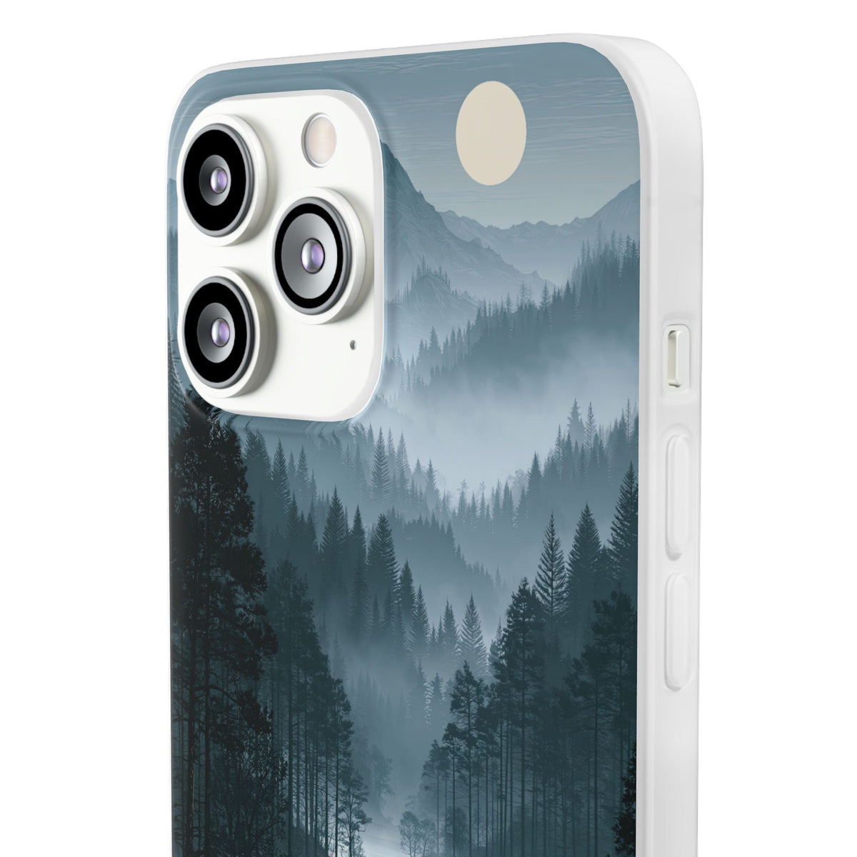 Silent Nordic Fjord · Lite Phone Case for iPhone ·  Blue
