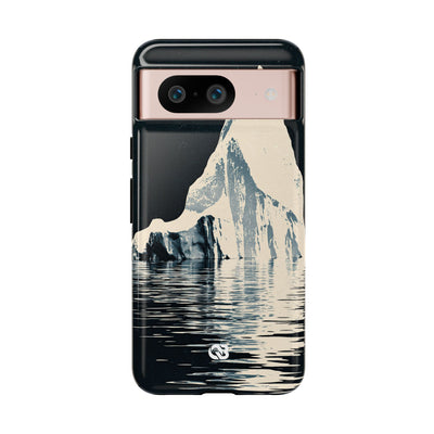 Blue Tough Phone Case for Google Pixel - Frozen Navy Monolith