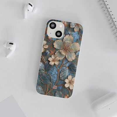 Gilded Blossom Reverie · Lite Phone Case for iPhone ·  Teal