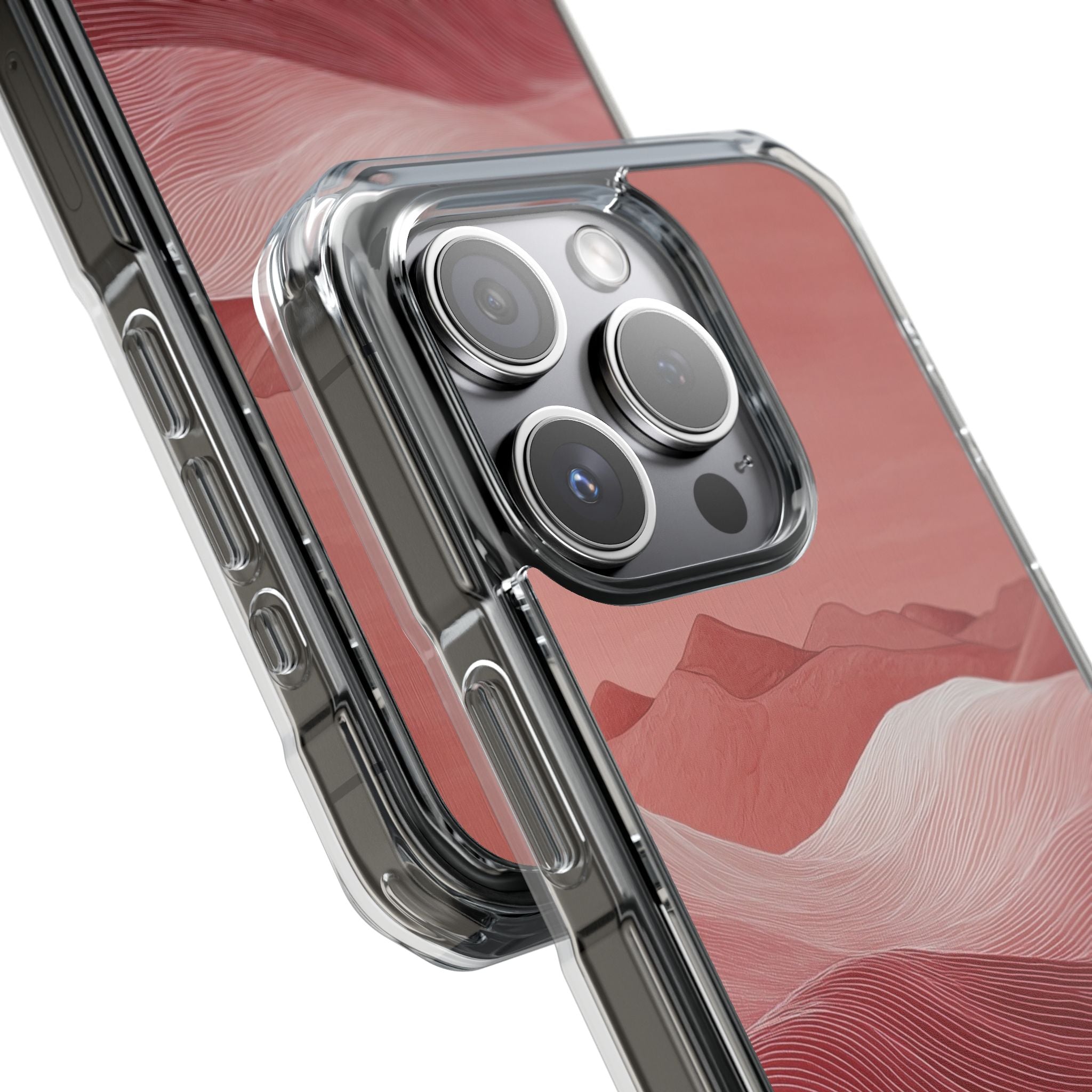 White Orb Dunes iPhone 15 Pro Case - Impact