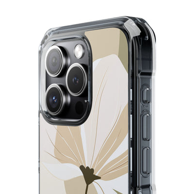 Beige Impact MagSafe Phone Case for iPhone - Sage Linen Magnolia