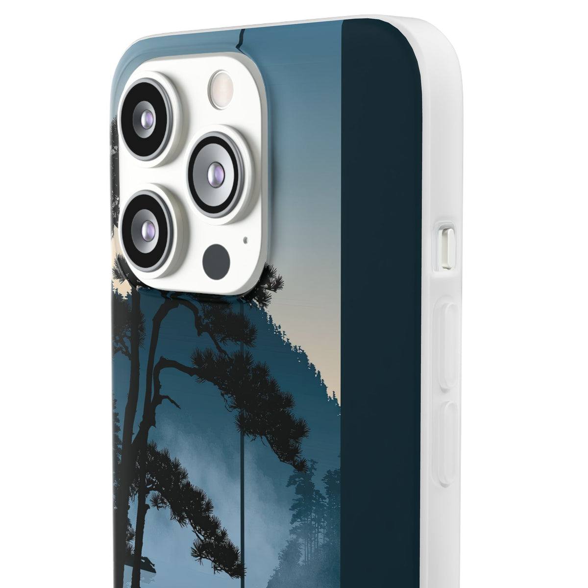 Misty Pine Horizon · Lite Phone Case for iPhone ·  Teal