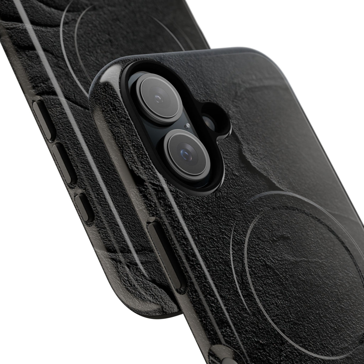 Obsidian Stucco Relief · Tough 2.0 Magnetic Phone Case for iPhone · Black