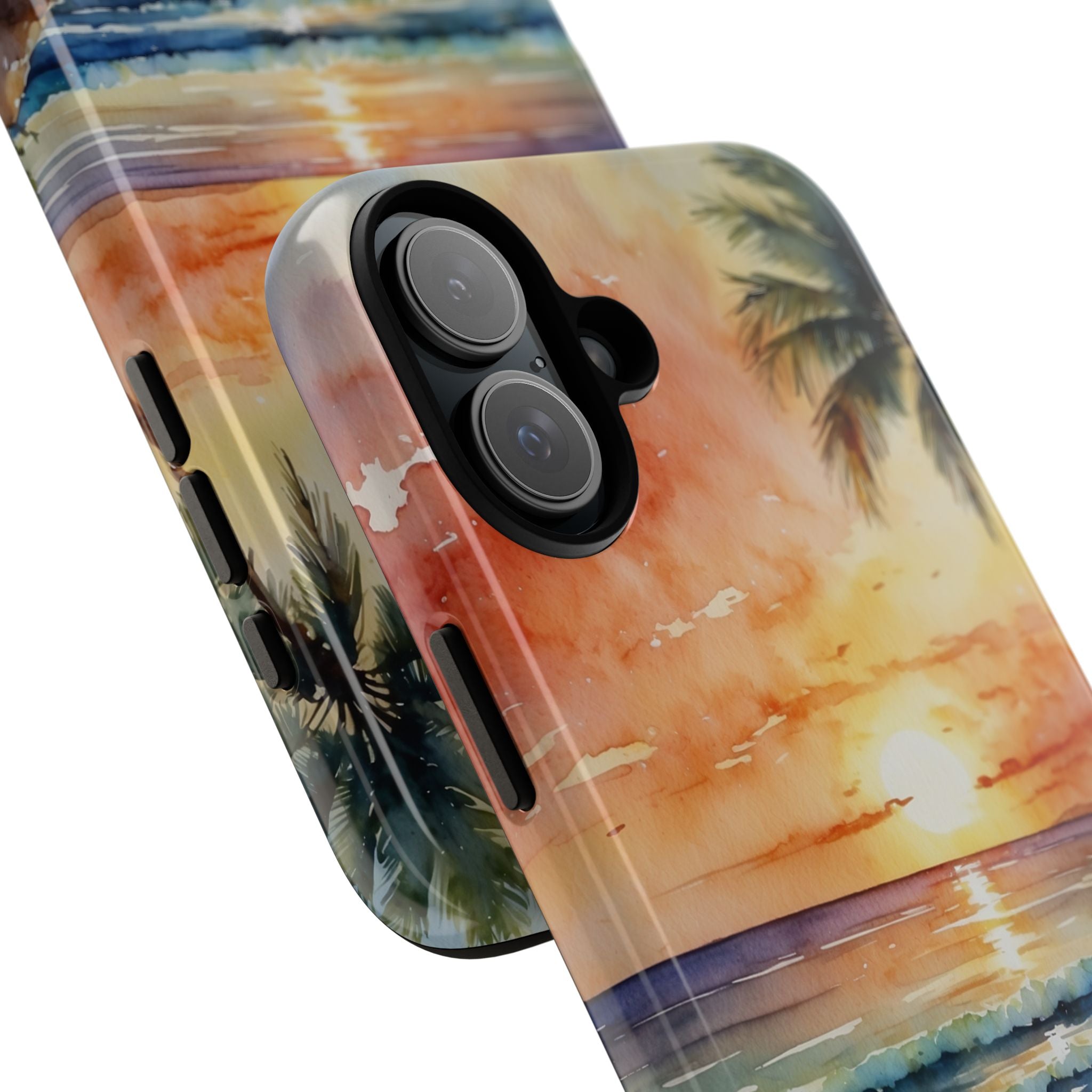 Sunset Palm iPhone 16 Plus Case - Tough