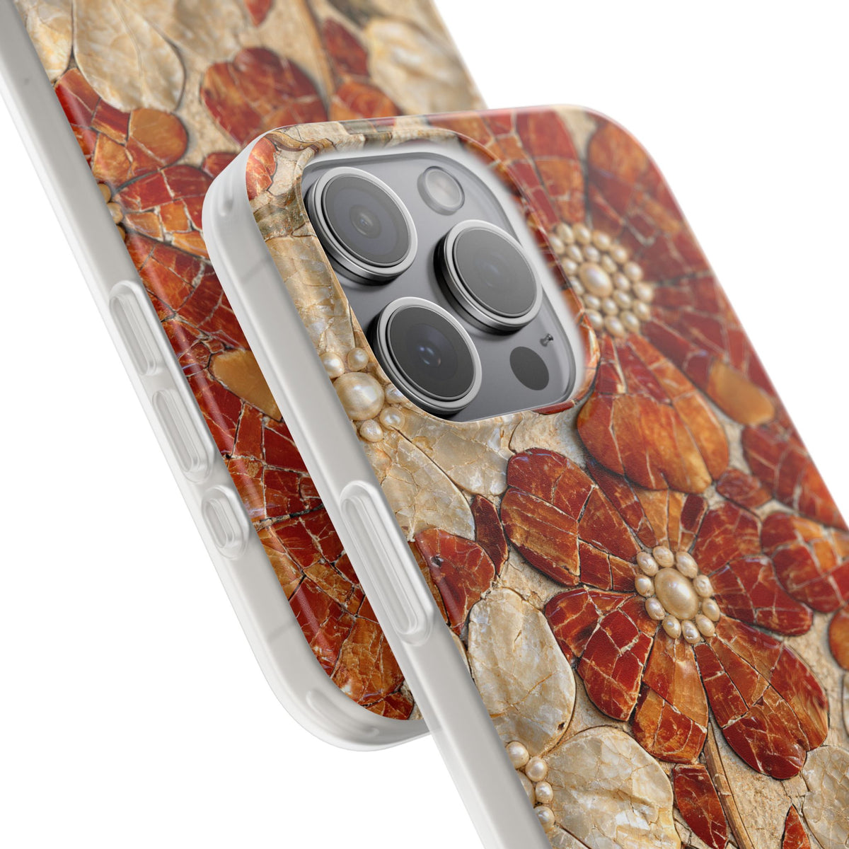 Carnelian Pearl Bloom · Lite Phone Case for iPhone ·  Orange