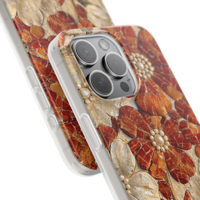 Carnelian Pearl Bloom · Lite Phone Case for iPhone ·  Orange