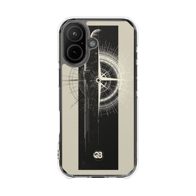 Beige Impact MagSafe Phone Case for iPhone - Zenith Vector Spire