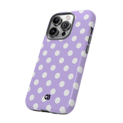 Lavender Polka Grid · Tough Θήκη για iPhone