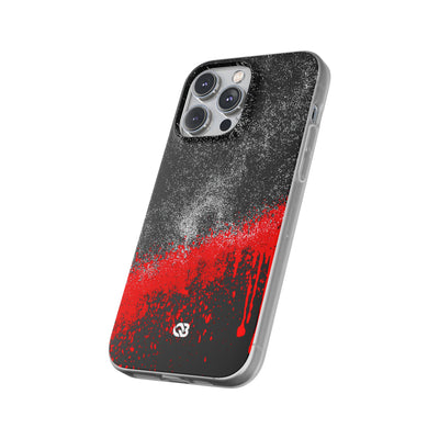 Crimson Noir Drip · Lite Phone Case for iPhone ·  Black