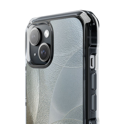 Silver Impact MagSafe Phone Case for iPhone - Frosted Silver Mosaic