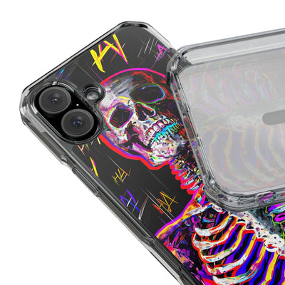 Neon Glitch Skeleton · Impact Custodia per iPhone · Magsafe