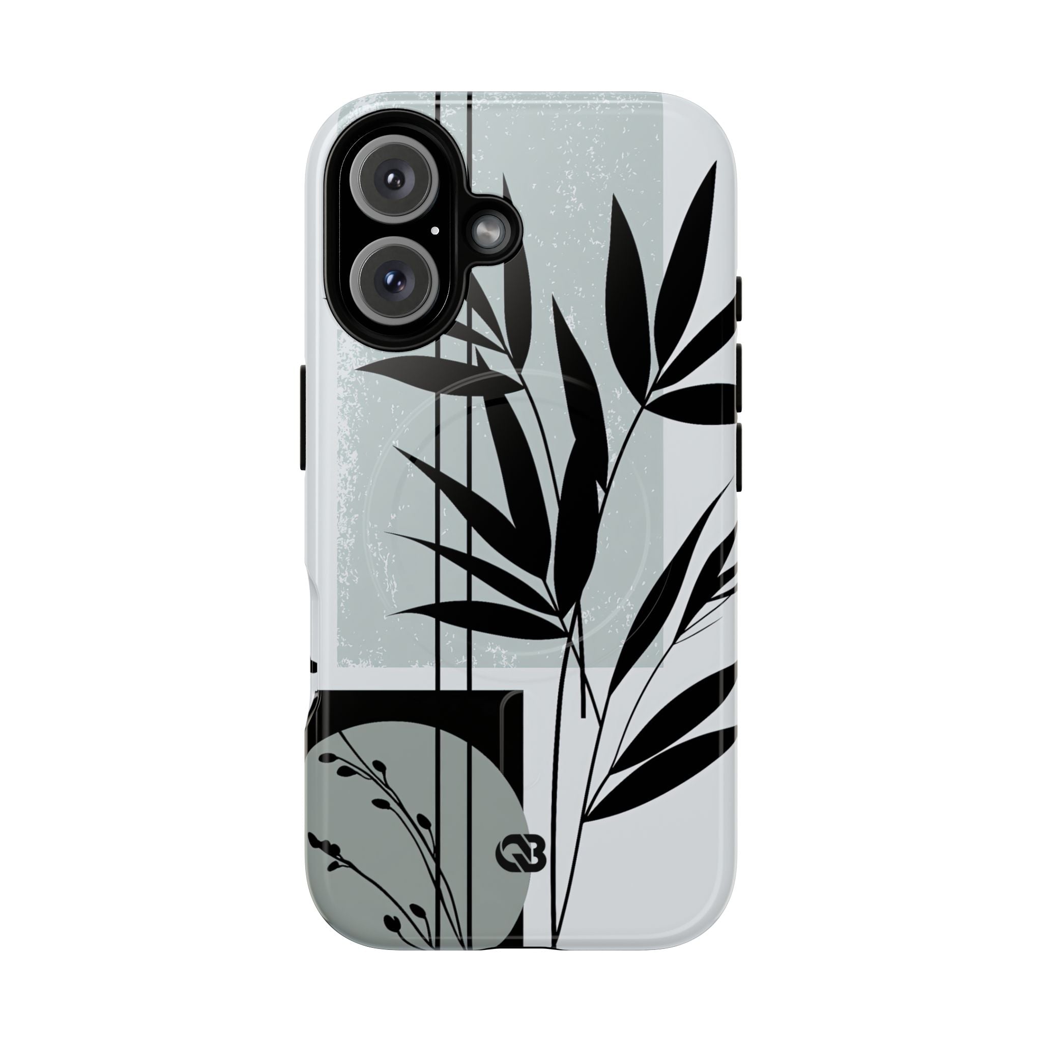 Grey Tough 2.0 Magsafe Phone Case for iPhone - Sage Bamboo Noir