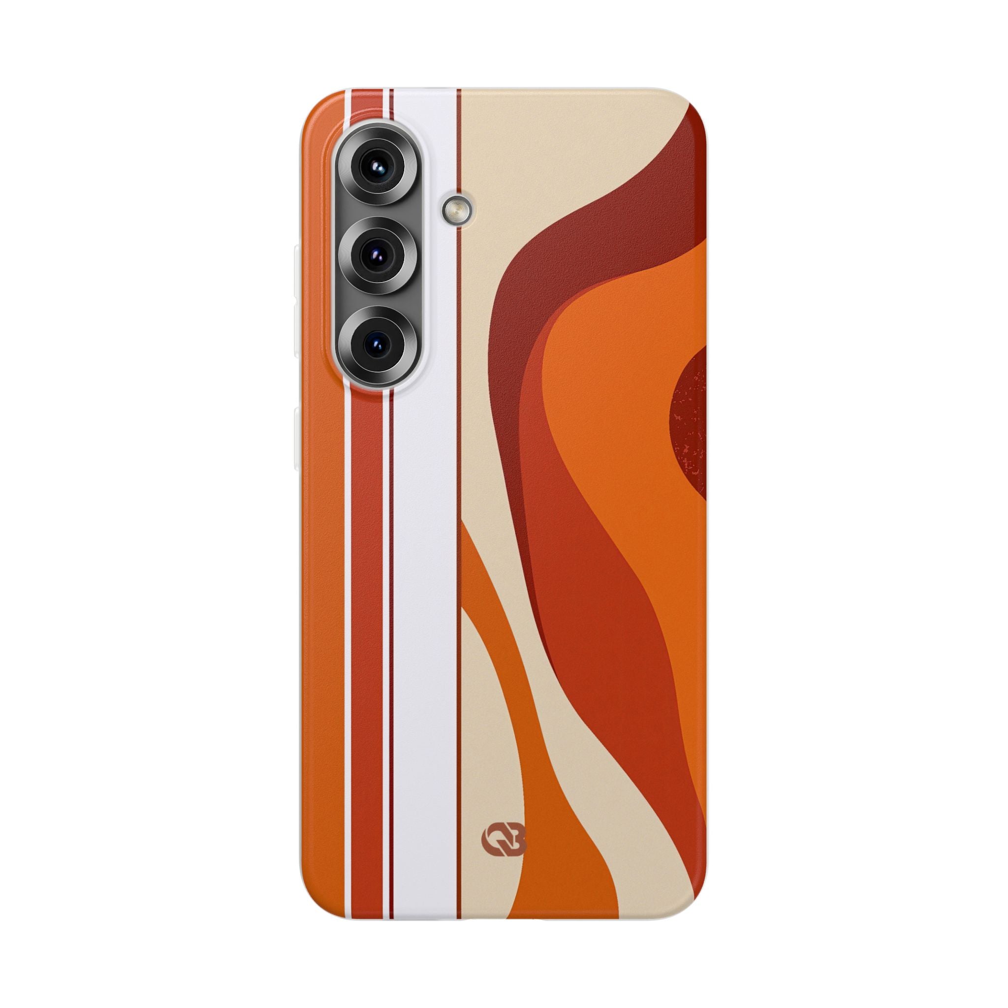 Orange Lite Phone Case for Samsung - Terracotta Metro Line