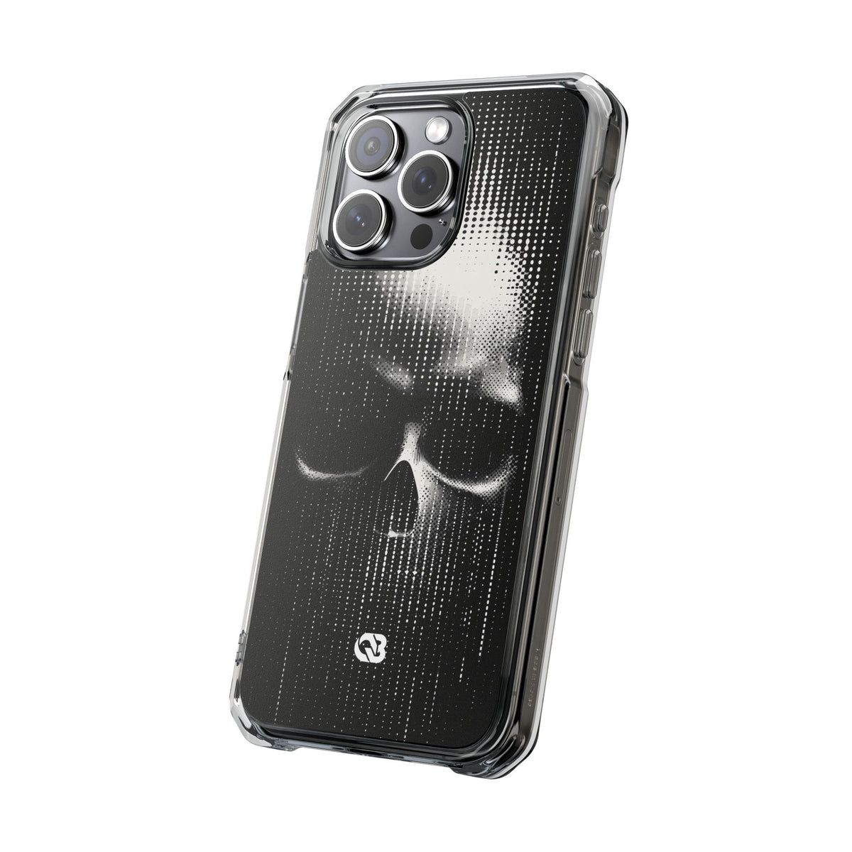 Raster Phantom · Clear Impact Magnetic Phone Case for iPhone ·  Black
