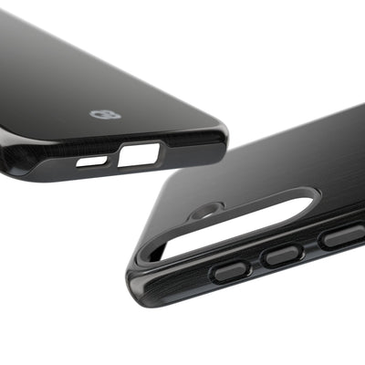 Obsidian Brushed Steel · Tough Phone Case for Samsung · Black