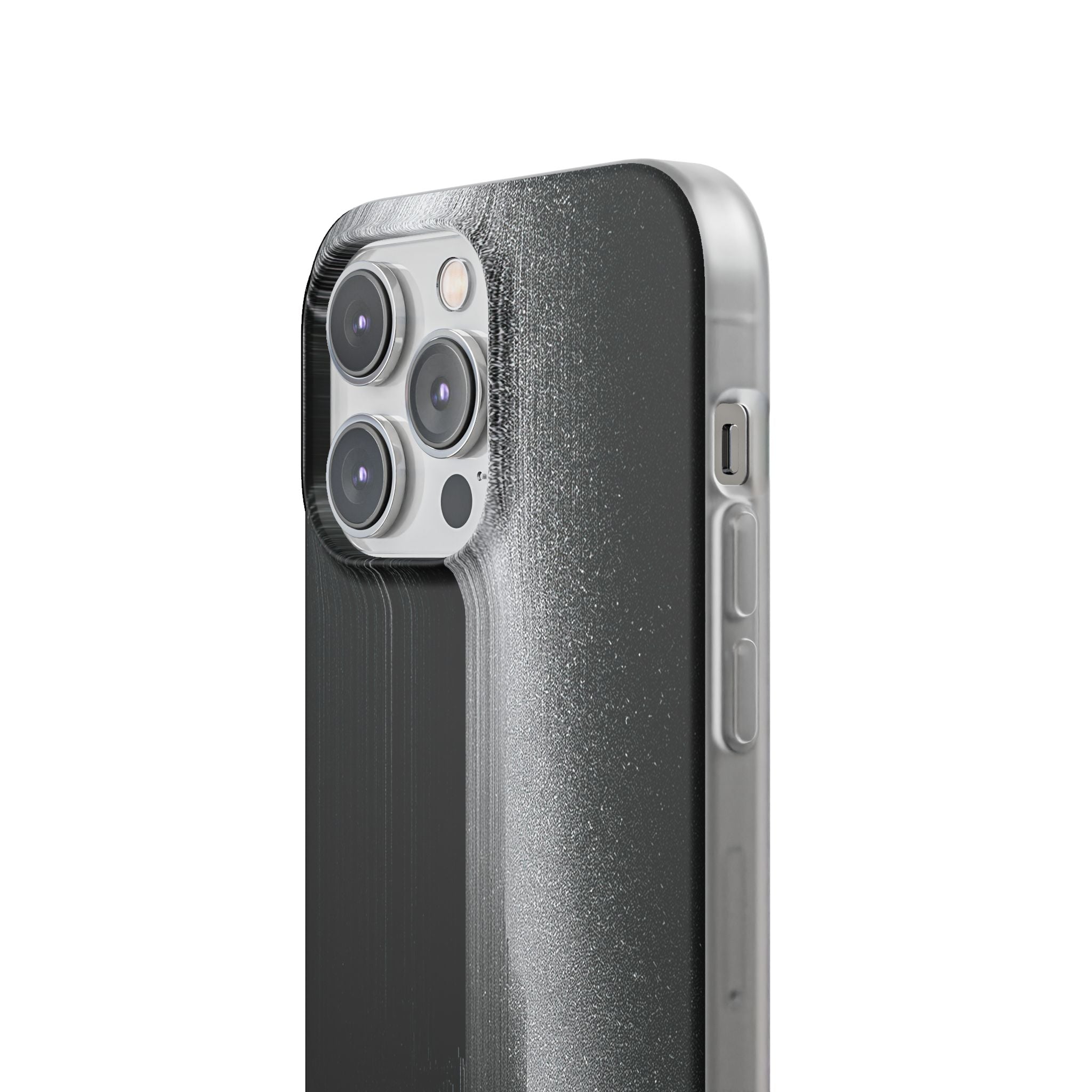 Black Lite Phone Case for iPhone - Brutalist Pixel Monolith