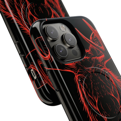 Crimson Horizon Moose · Tough 2.0 Magnetic Phone Case for iPhone · Black