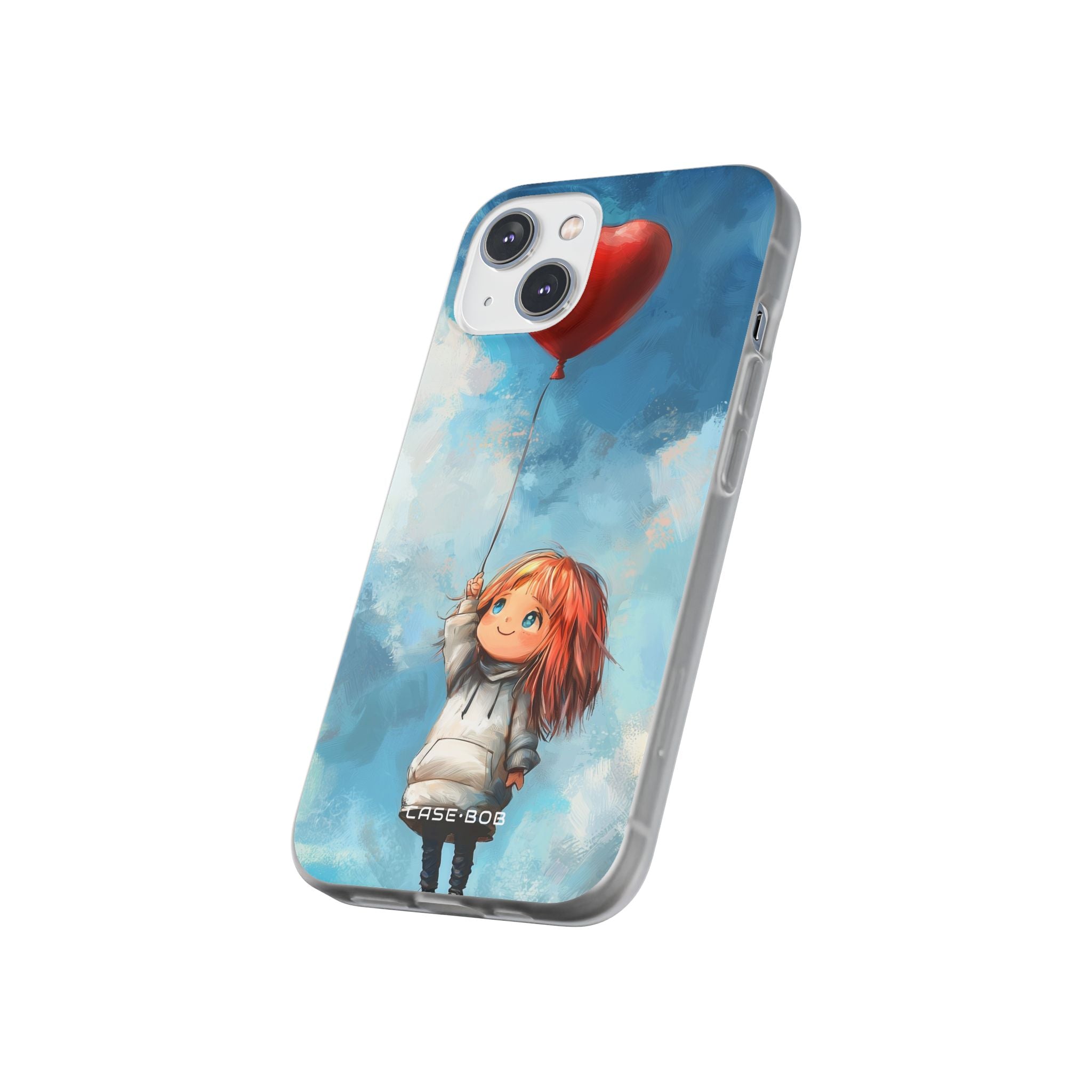 Heart Balloon Whimsy iPhone 14 Case - Soft