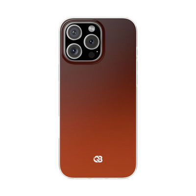 Orange Lite Phone Case for iPhone - Obsidian Ember Fade