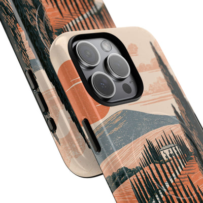 Orange Tough 2.0 Magsafe Phone Case for iPhone - Terracotta Ridge Trail