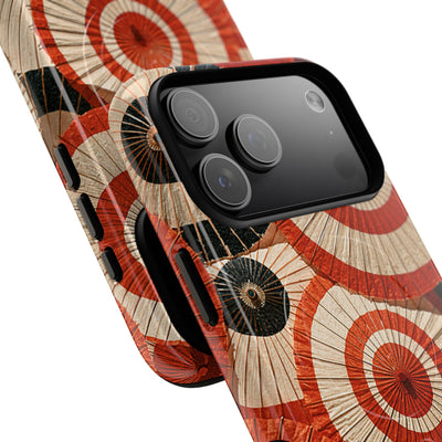 Vermilion Wagasa Motif · Tough 2.0 Magnetic Phone Case for iPhone · Red