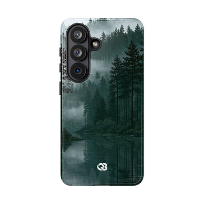 Misty Pine Reflections · Tough Phone Case for Samsung · Green