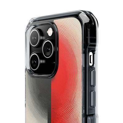 Red Impact MagSafe Phone Case for iPhone - Split Signal Red