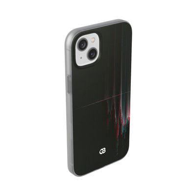 Black Lite Phone Case for iPhone - Corrupted Data Stream
