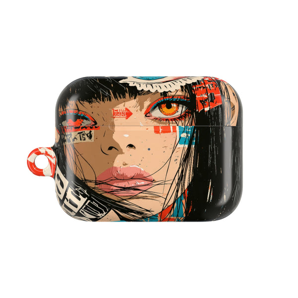 Shibuya Street Collage · Hard Case for AirPods & AirPods Pro · Red
