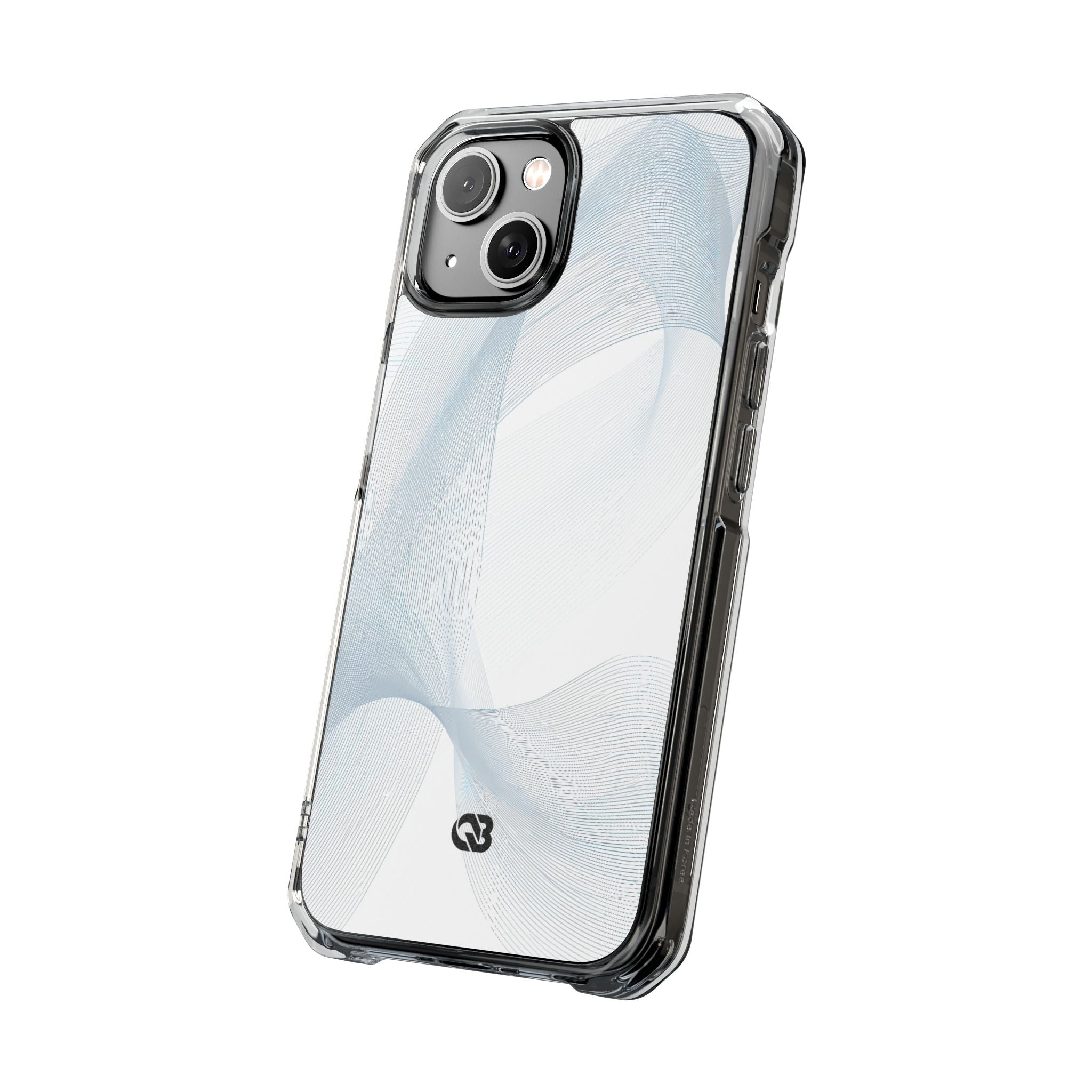 White Impact MagSafe Phone Case for iPhone - Arctic Line Current