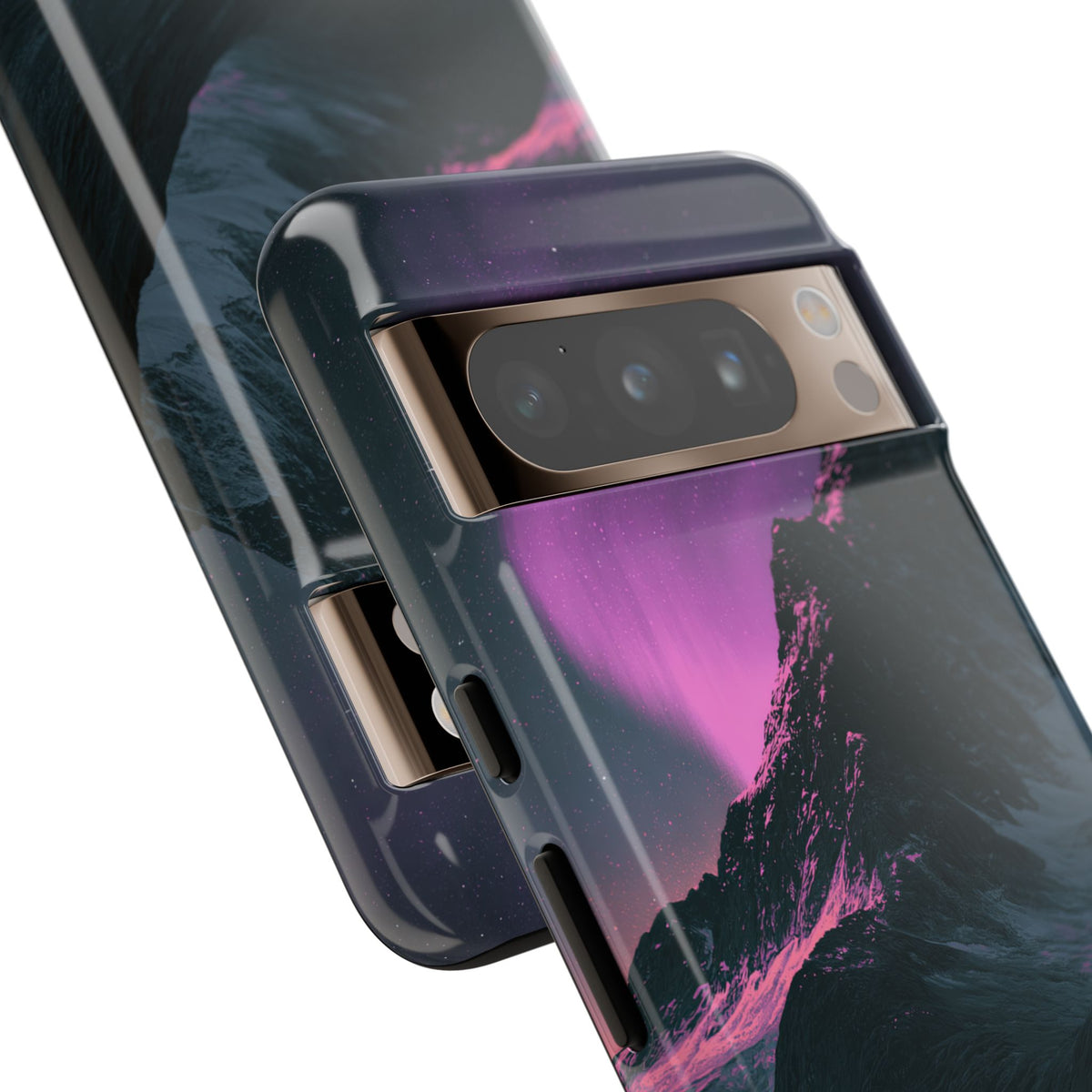 Arctic Aurora Summit · Tough Phone Case for Pixel ·  Black